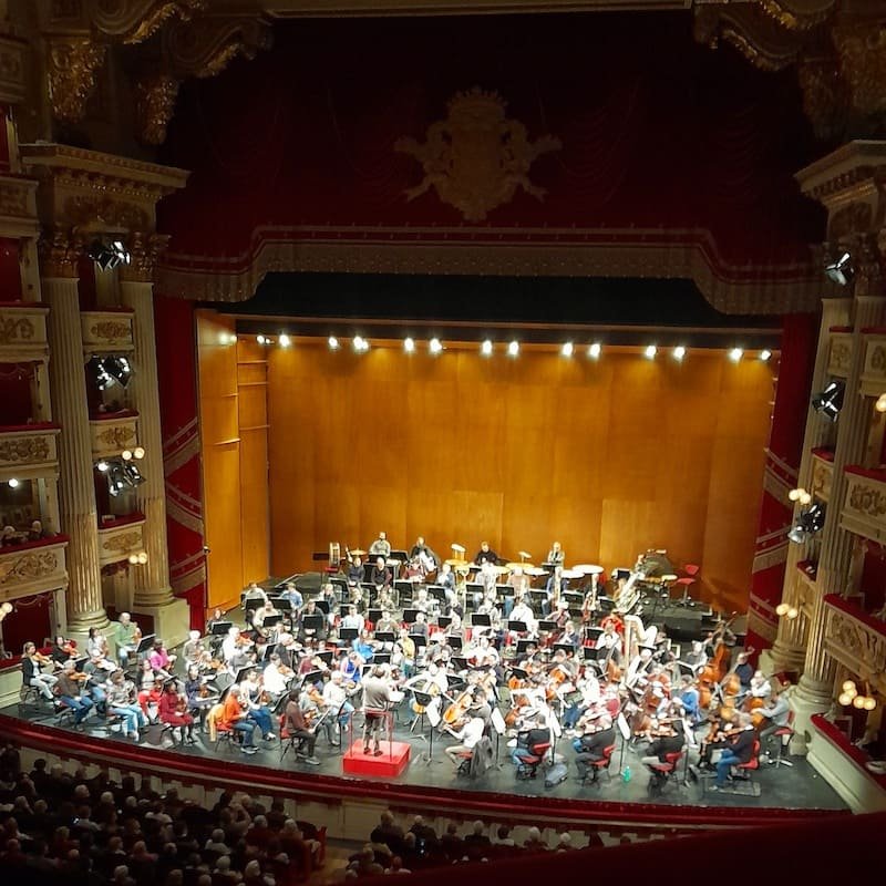 Daniele Gatti alla prova riepilogativa della Decima Sinfonia di Mahler al Teatro alla Scala (10 febbraio 2025)